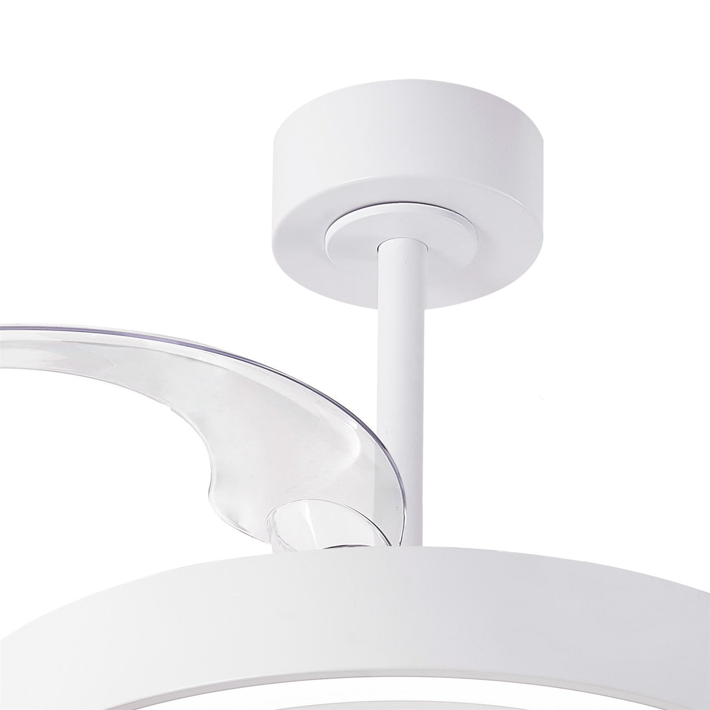 Niseko Fan M 49cm 50W LED Dimmable Ceiling Light With Built-In 30W DC Fan, 2700-5000K Remote Control, 5500lm, White, 5yrs Warranty