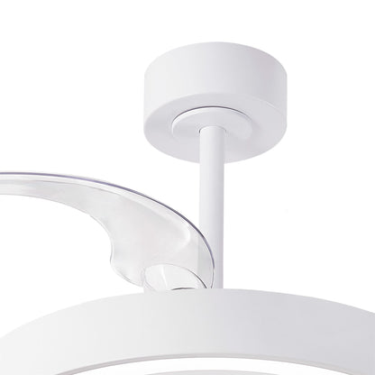 Niseko Fan M 49cm 50W LED Dimmable Ceiling Light With Built-In 30W DC Fan, 2700-5000K Remote Control, 5500lm, White, 5yrs Warranty