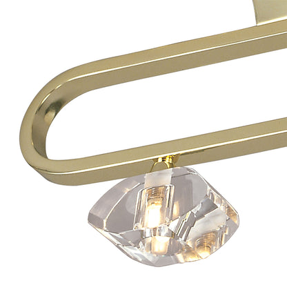 Mantra Alfa Linear Bar 3 Light G9, Polished Brass
