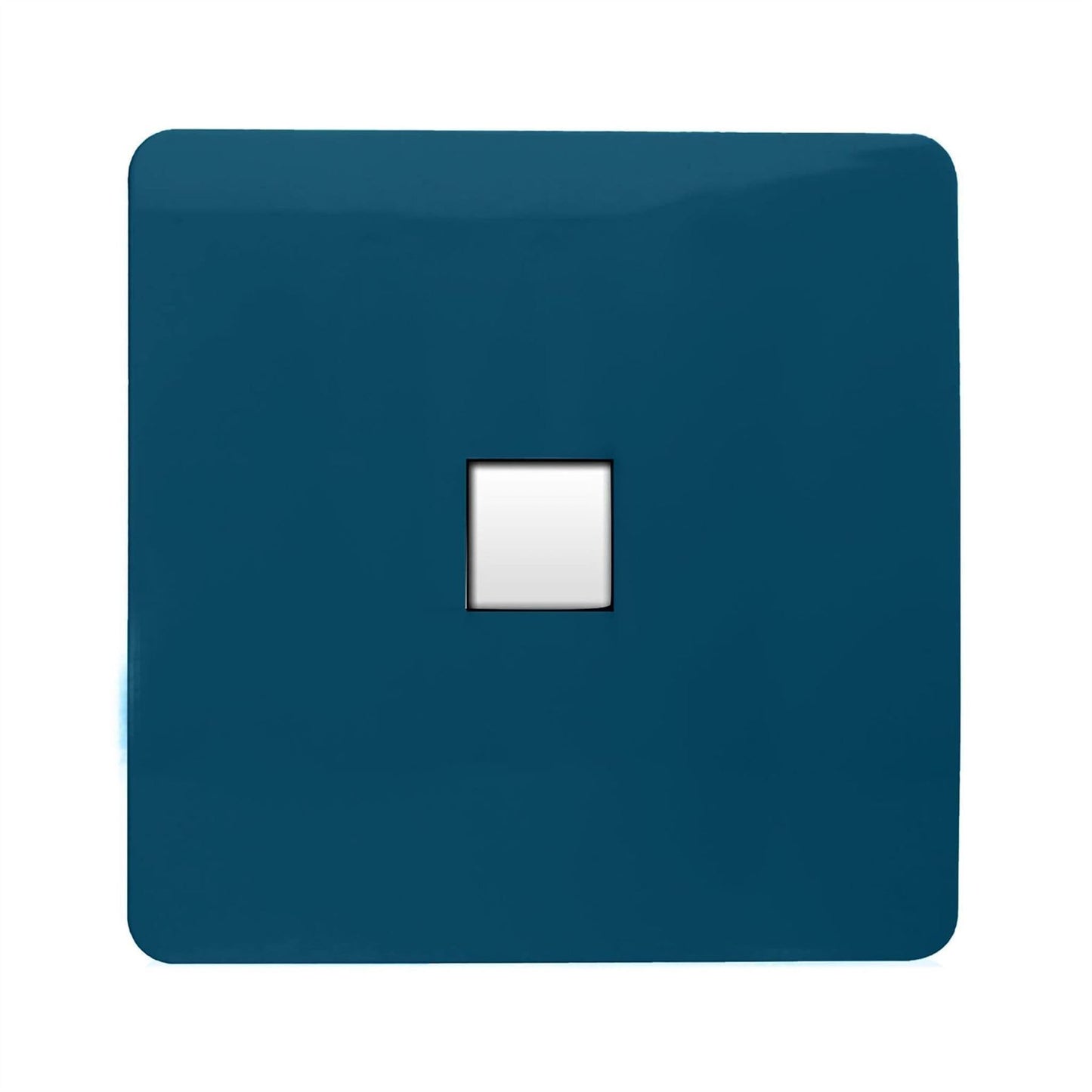 Trendi Artistic Modern Glossy Tactile RJ45 Cat 5e Ethernet Socket Midnight Blue