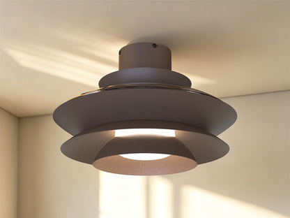 Aconcagua 50cm 20W LED Dimmable Ceiling Light With Built-In 30W DC Fan, 3000-5000K Remote Control, 3600lm, Coffee, 5yrs Warranty