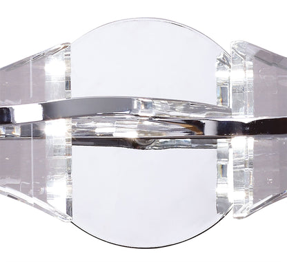 Mantra Kromo Wall Light Switched 2 Light G9, Polished Chrome