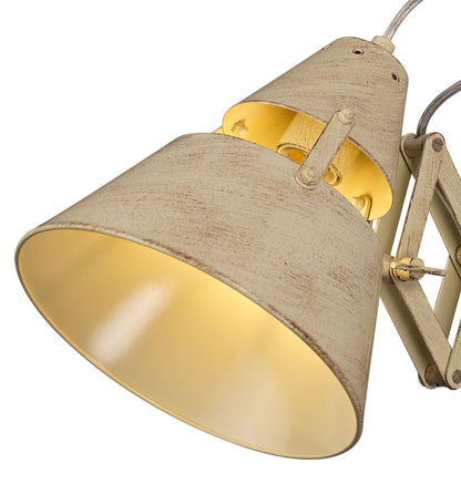 Mantra M5434 Industrial Wall Light 1 Light 40W E27, Sand Metal