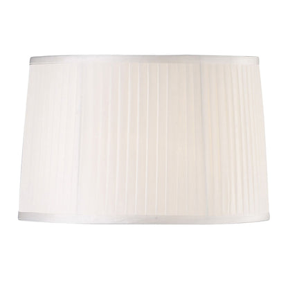 Diyas Willow Fabric Shade White 360/400mm x 260mm