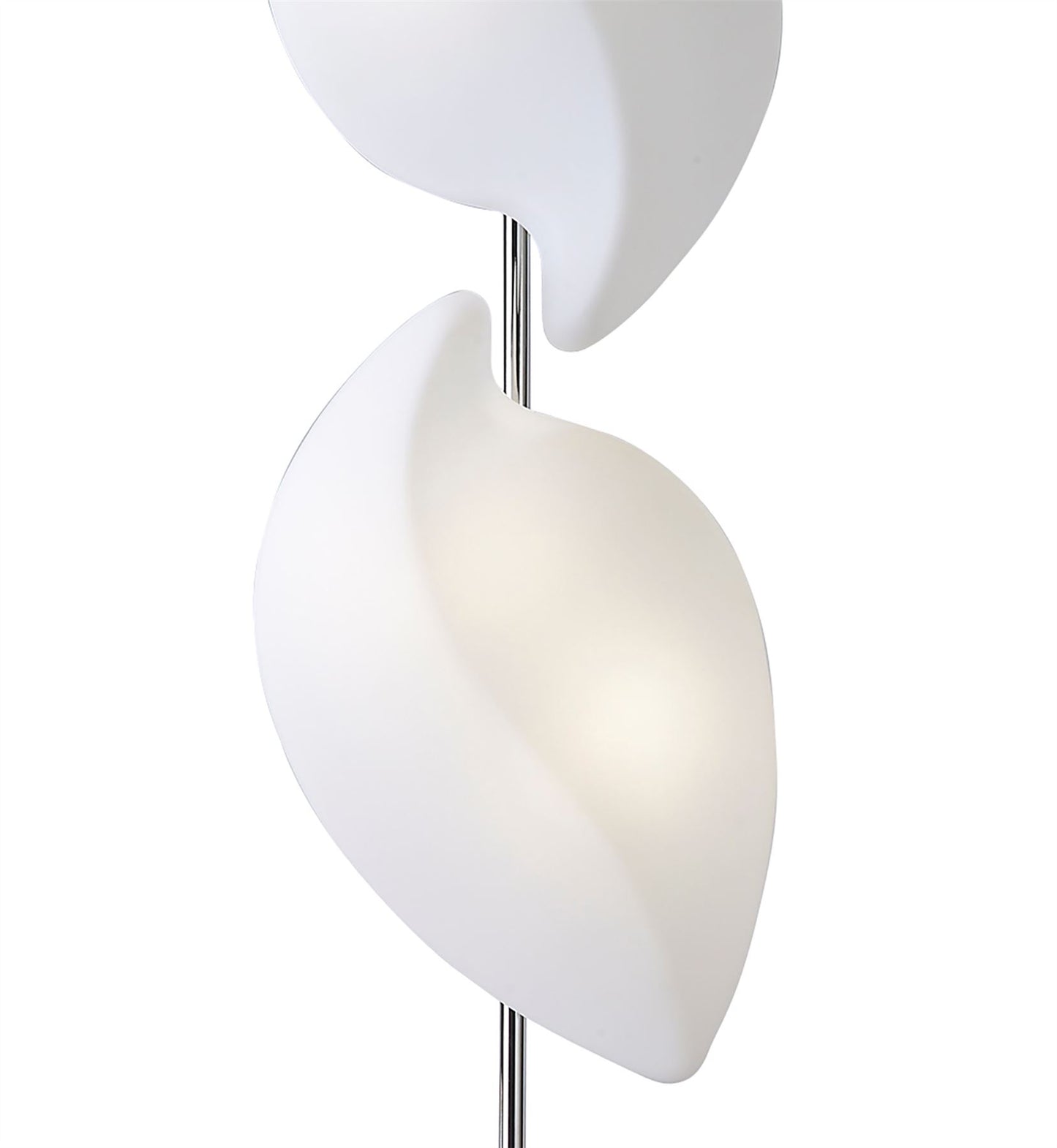Mantra Natura Floor Lamp 4 Light E27 Indoor, Polished Chrome/Opal White