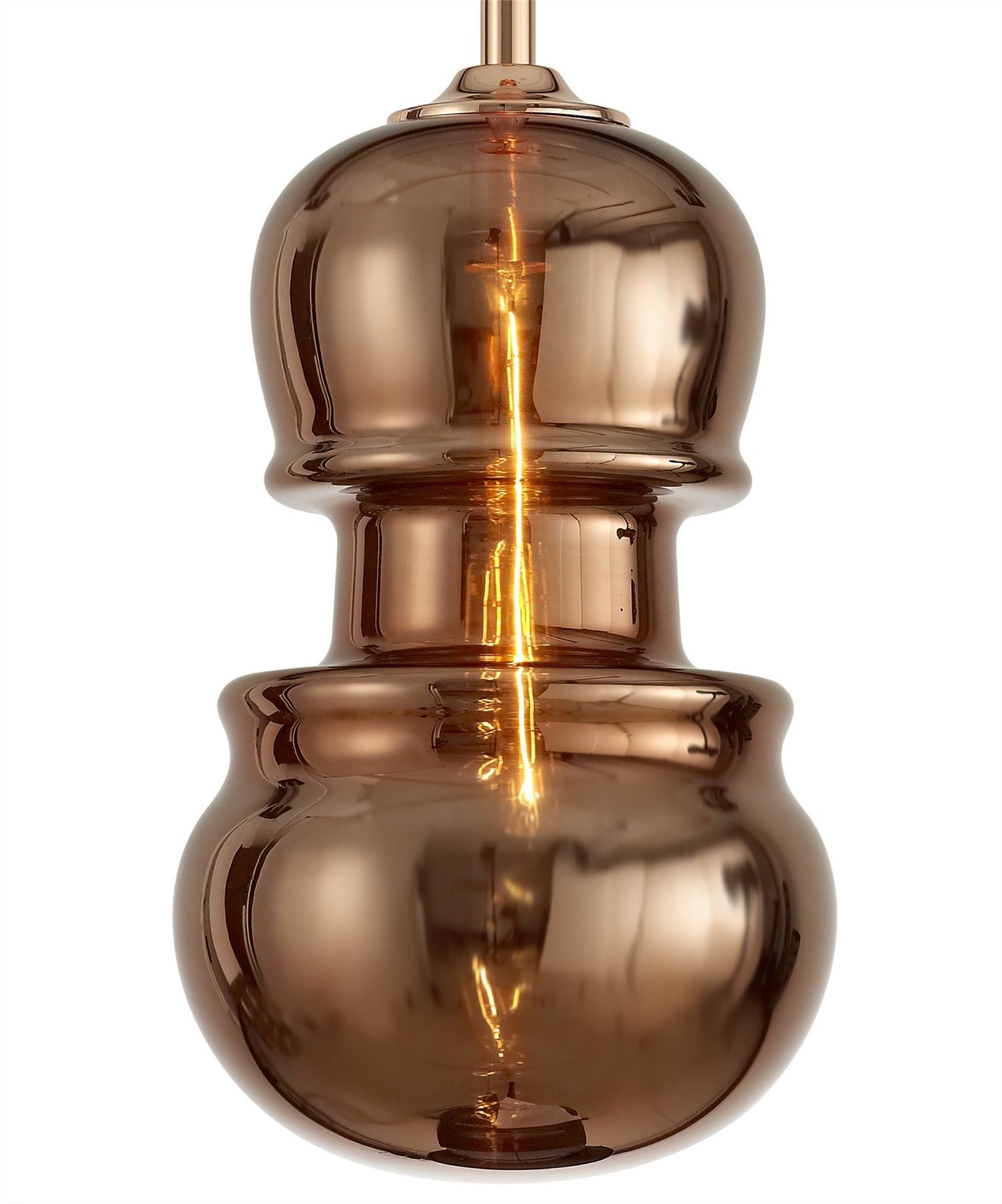 Mantra Sonata Pendant 29cm Round, 1 x E27, Copper