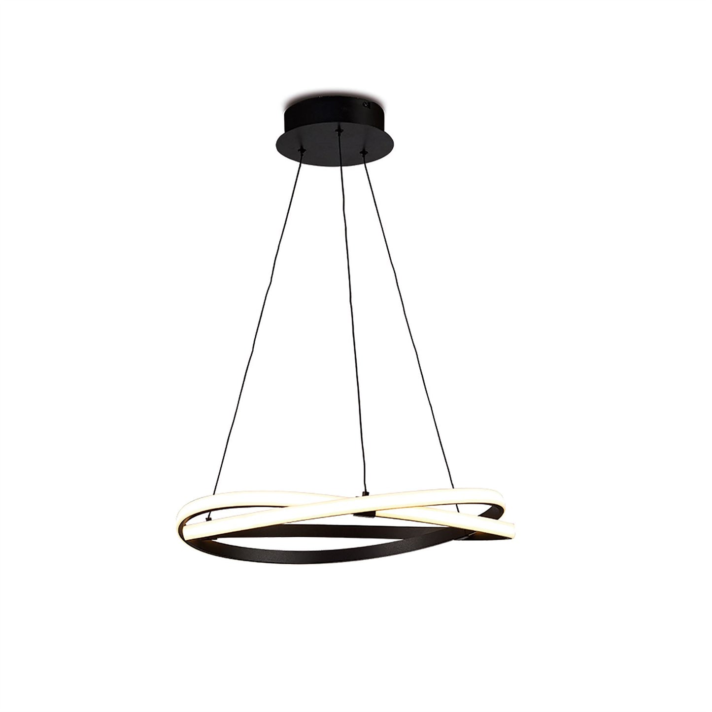 Mantra M5810 Infinity Brown Oxide Pendant 42W LED 2800K, 3400lm, Brown Oxide/White Acrylic, 3yrs Warranty