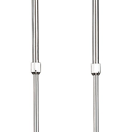 Mantra Dali Telescopic Pendant Line 5 Light G9, Polished Chrome