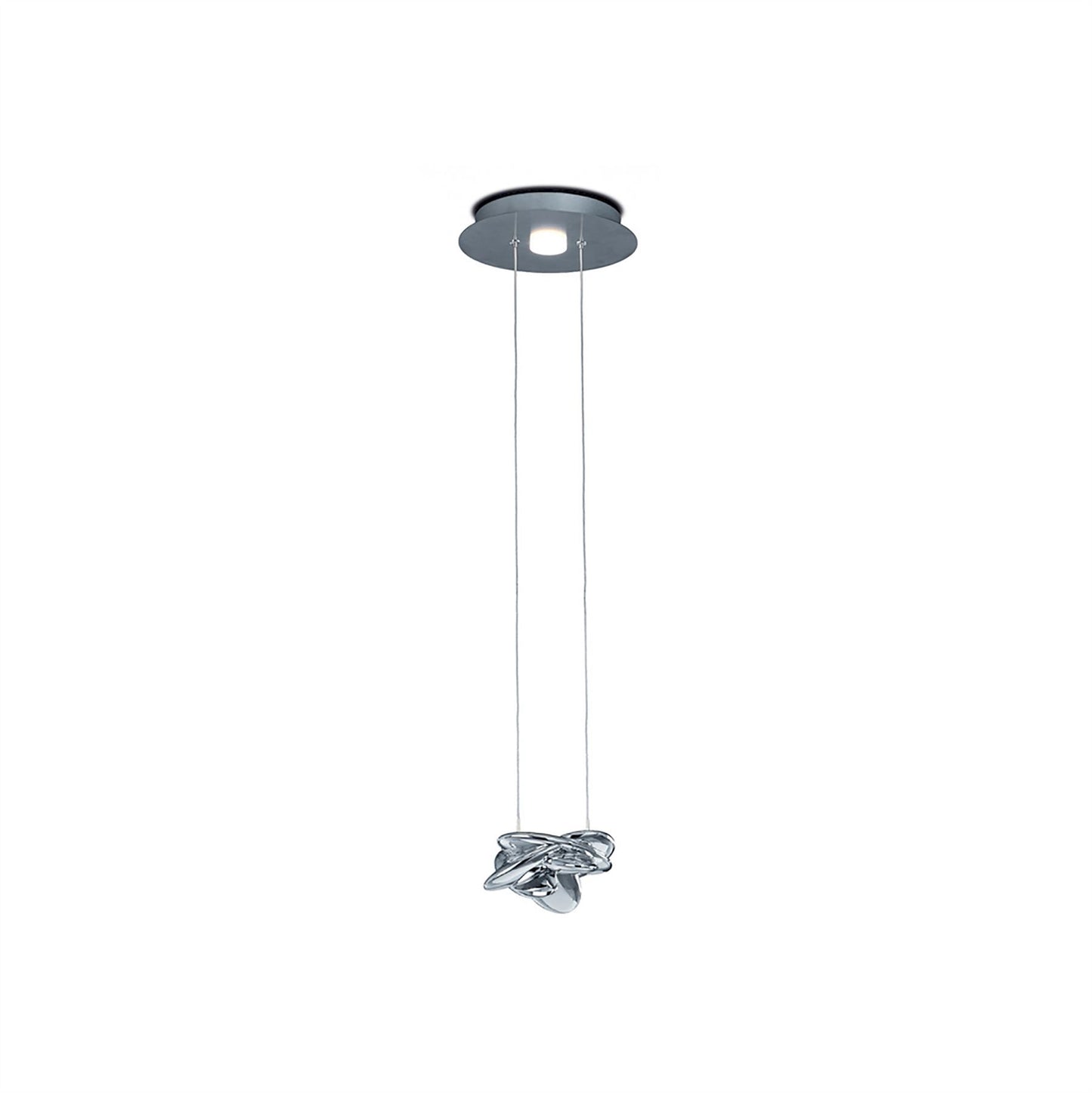 Mantra M5904 Nido Pendant 25cm Round 1 + 1 Lights 6W + 5W LED 3000K, 800lm, Chrome, 3yrs Warranty