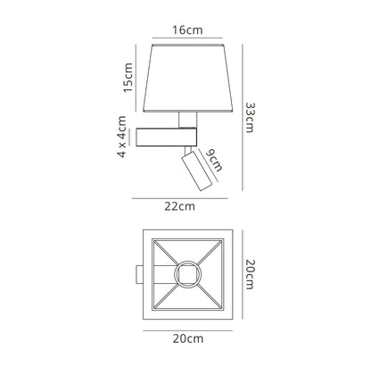 Mantra M5171 Bahia Flush Mount Plate Kit For M5233/M5235 Bronze - M5171 Wall