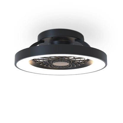 Tibet Mini 53cm 70W LED Dimmable Ceiling Light With 35W DC Reversible Fan, Remote, 3900lm, Black, 5yrs Warranty