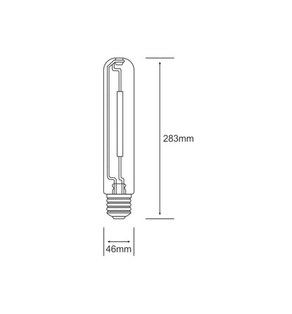 Luxram Sodium Tubular Clear E40 600W High Efficiency HID Sodium
