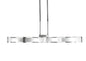 Mantra M0397 Duna E27 Linear Pendant 4 Light E27 Bar, Polished Chrome, White Acrylic