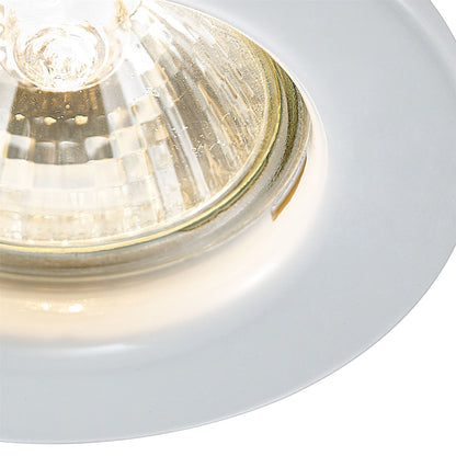 Deco Hudson GU10 Fixed Downlight White (Lamp Not Included), Cut Out: 60mm
