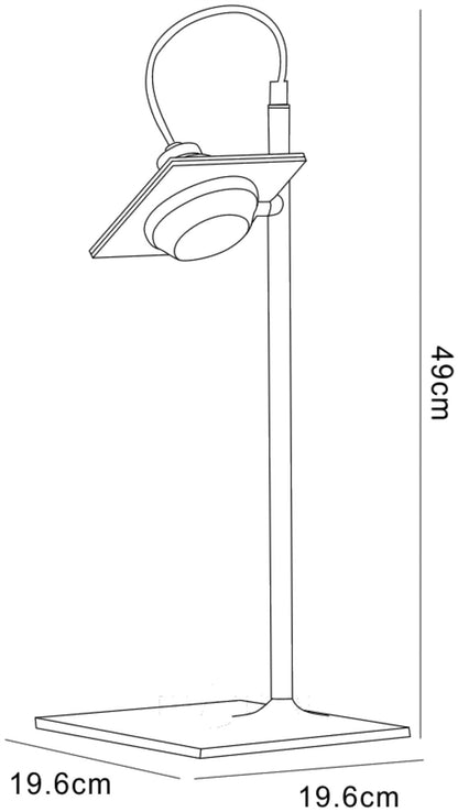 Mantra (0040 008) Ull Table Lamp 1 Light G9 Silver Grey