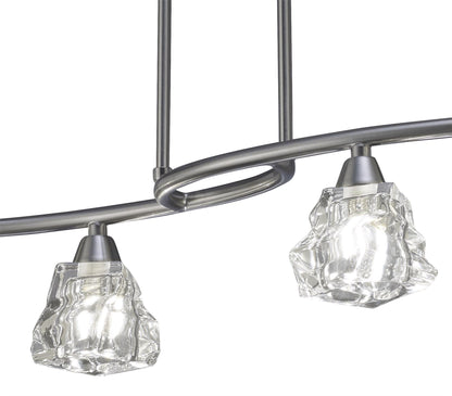 Mantra M3751 Iku Linear Telescopic 4 Light G9 Line, Satin Nickel