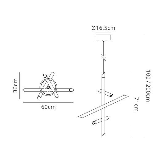 Mantra M5770 Take Bronze Pendant 30W LED 3000K, 2700lm, Dimmable, Bronze, 3yrs Warranty