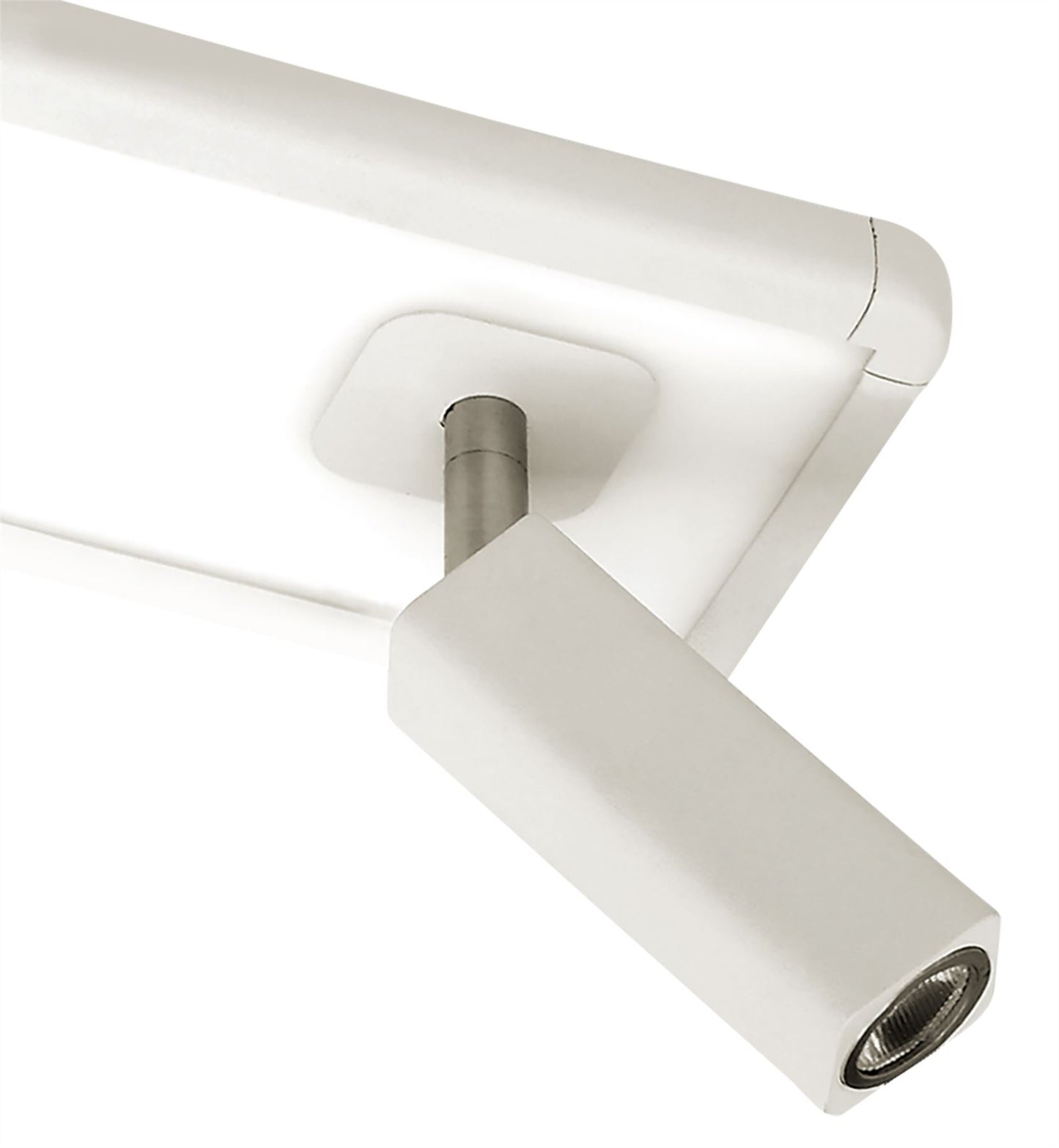 Mantra M5255 Ibiza Ceiling Light, Wall 2 Head with Backlit Light 2x5W+10W LED White, 1500lm, 4000K, 3yrs Warranty