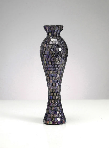 Diyas Home (DH) Carissa Mosaic Vase Medium Purple/Multi-Colour Mosaic