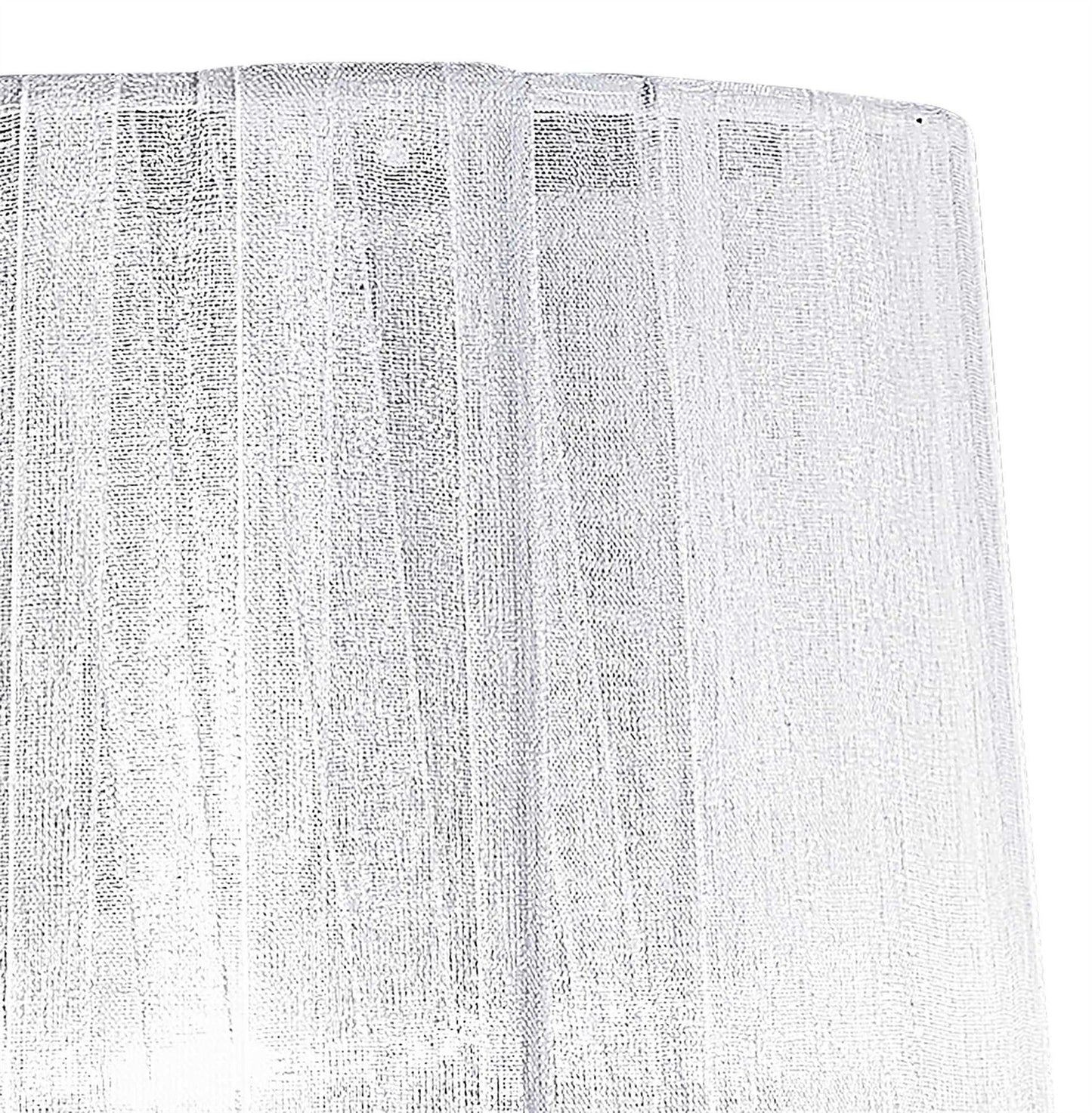 Mantra M5279 Louise Table Lamp 1 Light E27 with White Shade Polished Chrome/Clear Crystal