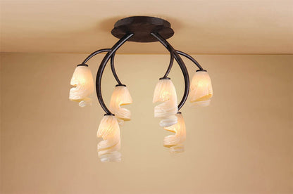 Mantra Forest 46cm Ceililng 6 Light G9, Brown/Black Oxide