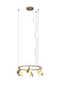 Mantra Shell 46cm 6 Light Pendant, Round, 30W LED, 3000K, 1590lm, Gold, 3yrs Warranty