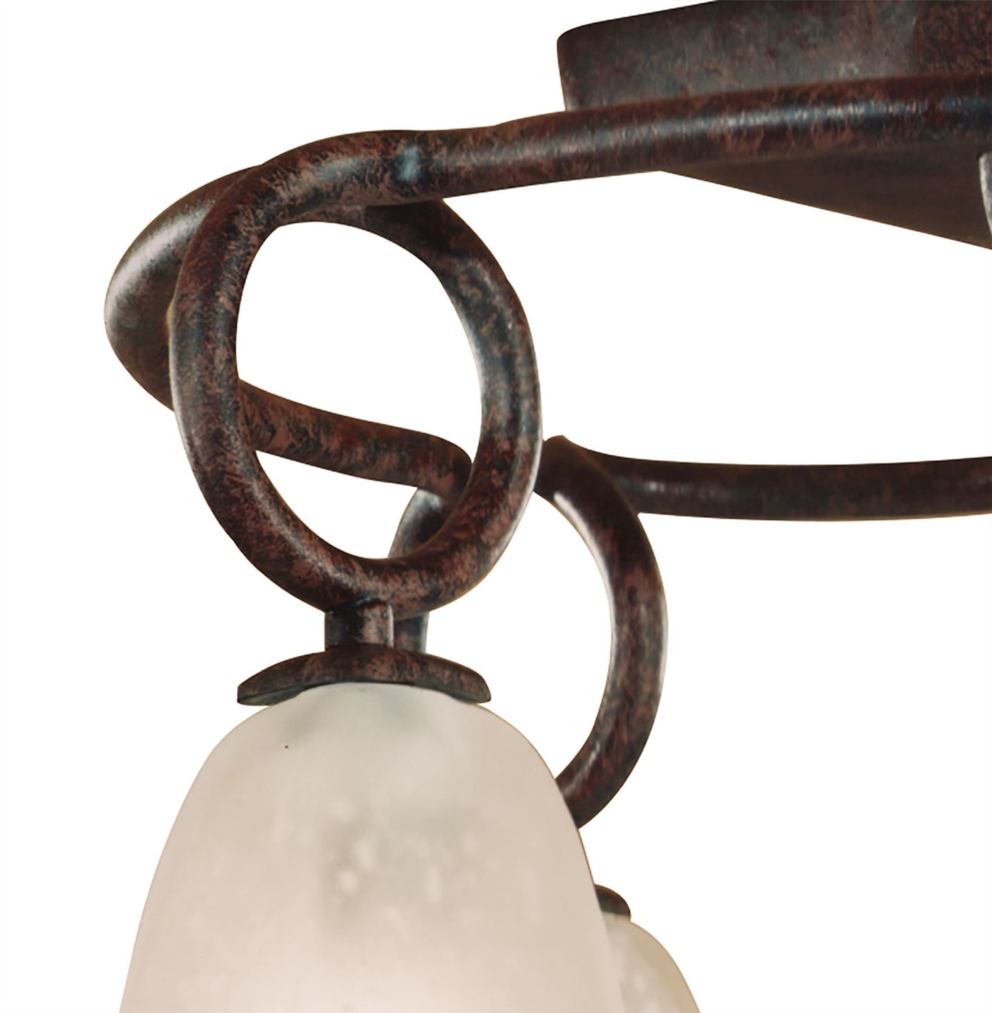 Mantra (0001 002) Oberture 54cm Ceiling 4 Light E14, Brown/Black Oxide