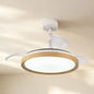 Mistral 51cm 50W LED Dimmable Ceiling Light With Built-In 28W DC Fan, 3000-6500K Remote Control, 3200lm, Wood, 5yrs Warranty