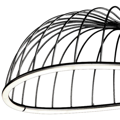 Mantra Celeste Pendant 81cm Round, 40W LED, 3000K, 2800lm, Black, 3yrs Warranty