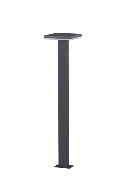 Mantra Fusion Tignes Pillar Lamp, 10W LED, 3000K, 700lm, IP54, Anthracite, 3yrs Warranty
