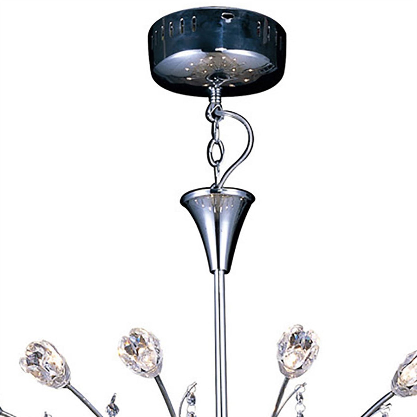 Diyas Bouquet 66cm  18 Light G4 Polished Chrome/Crystal, NOT LED/CFL Compatible Ceiling Pendant Light Fitting