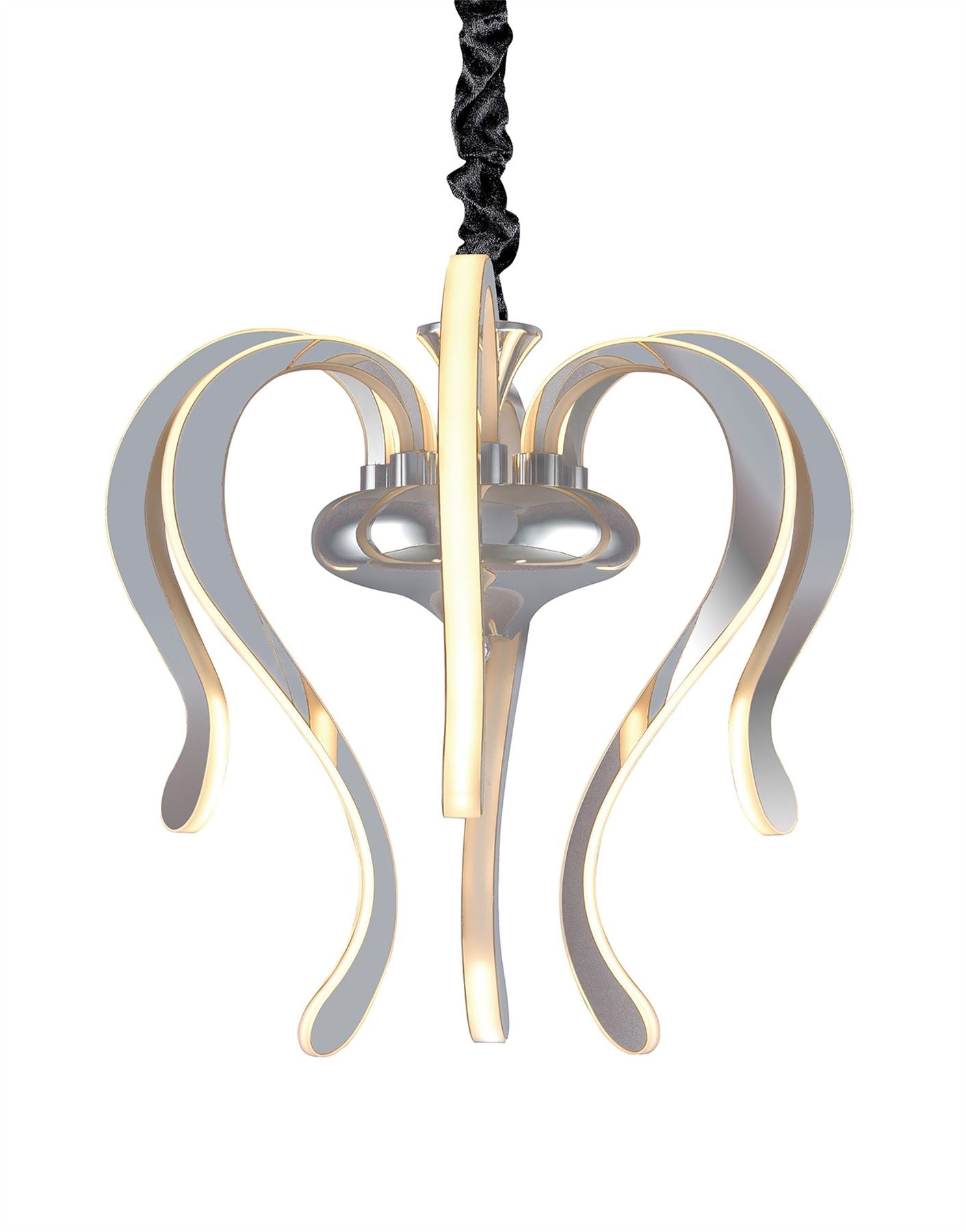 Mantra M5564 Versailles Ceiling LED Light 57W, 2733lm, 3000K Polished Chrome/White Acrylic, 3yrs Warranty