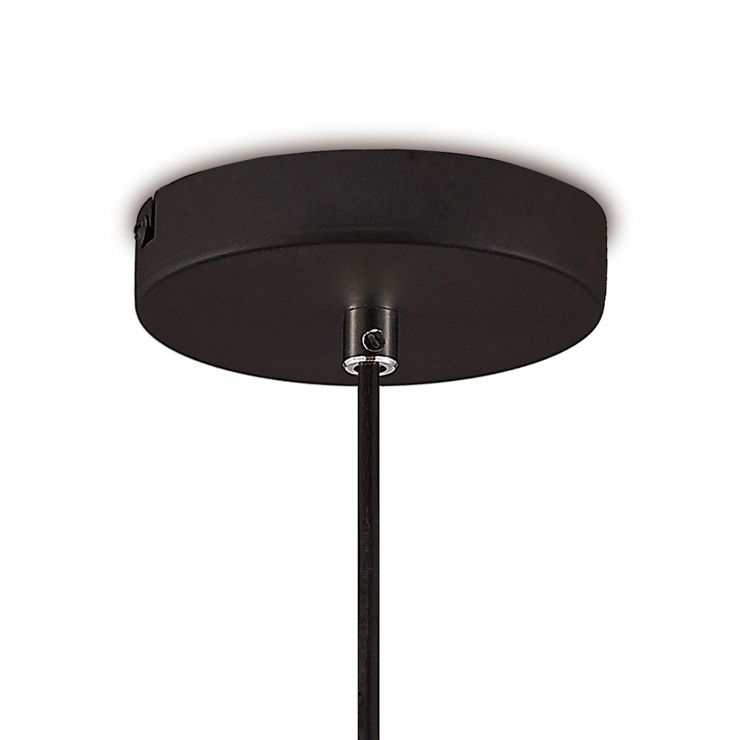 Deco Somerset Pendant 1 Light E27 Black/Polished Chrome