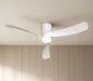 Nemo II M 1.2m 19W LED Dimmable Ceiling Light With Built-In 32W DC Fan, 3000-5000K Remote Control, 3800lm, White, 5yrs Warranty