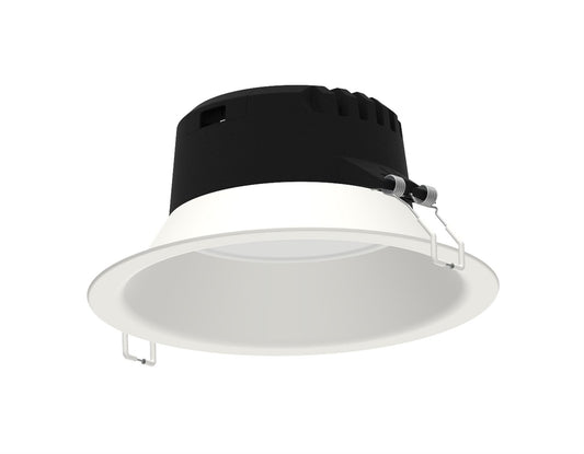 Mantra Fusion Fusion M6395 Medano Round 23.3cm, LED Downlight, 21W, 3000K, 1900lm, White, Cut Out 206mm, 3yrs Warranty
