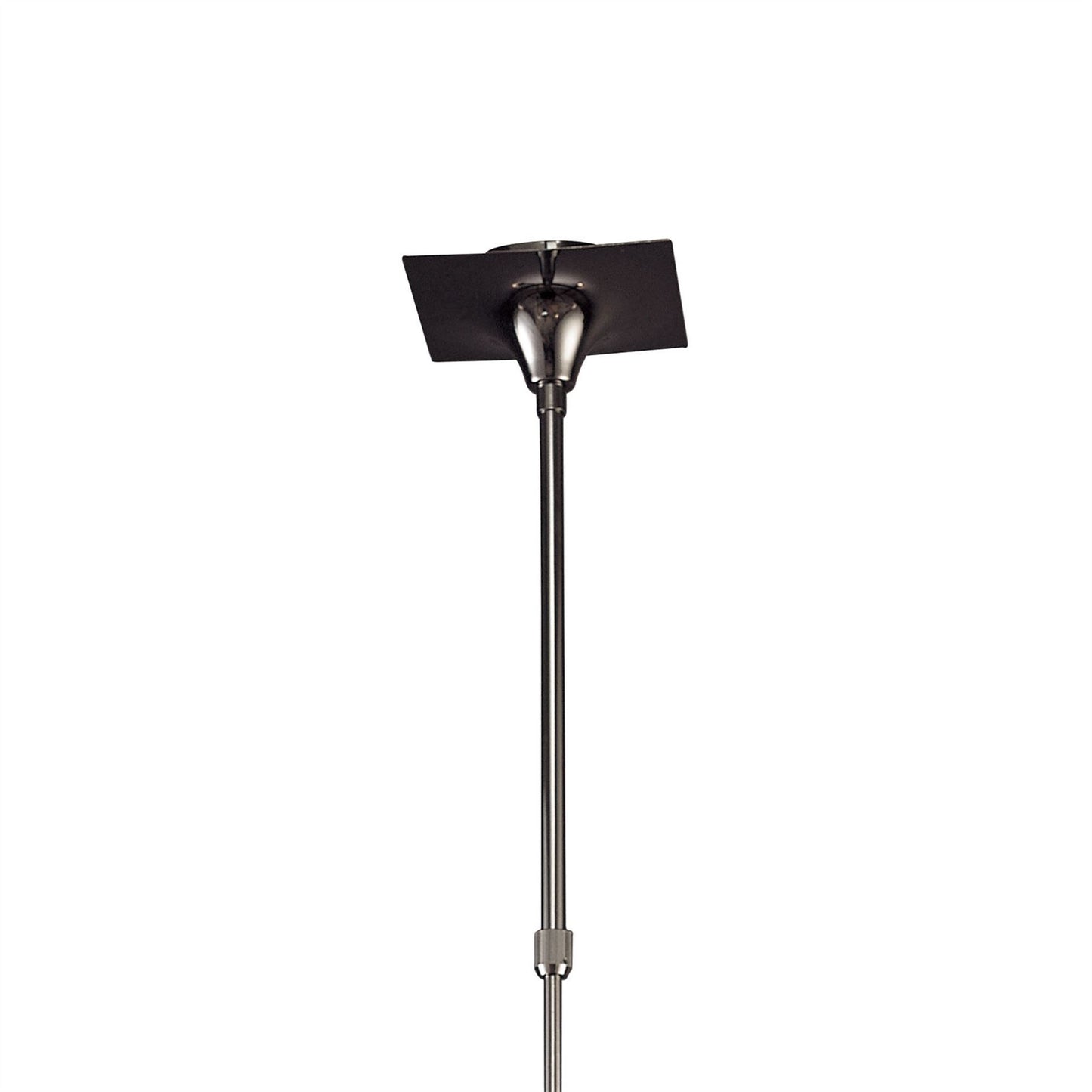 Mantra Flavia 54cm Telescopic Pendant Convertible To Semi Flush Round 4 Light G9, Black Chrome