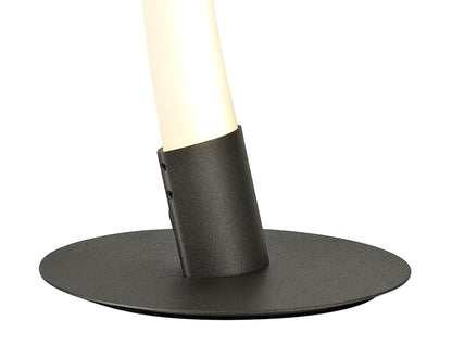 Mantra Armonia 1 Light Table Lamp, 10W LED, 3000K, 750lm, Titanium/Frosted Acrylic, 3yrs Warranty