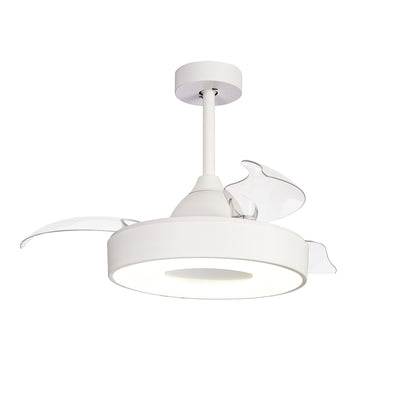 Coin Air 60W LED Dimmable Ceiling Light With Built-In 30W DC Reversible Fan, Remote & APP Control, White, 3300lm, 5yrs Warranty