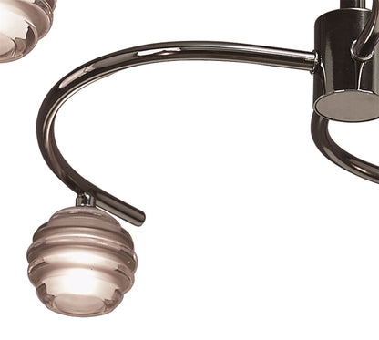 Mantra Sphere 59.3cm Semi Flush 4 Light G9, Black Chrome