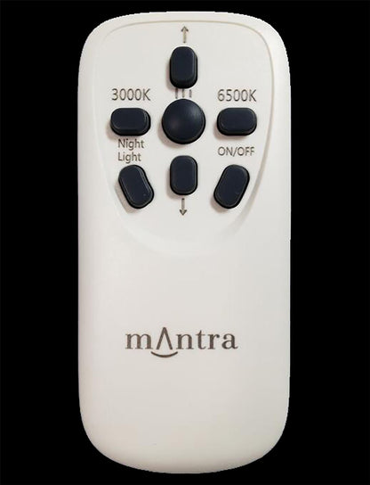 Mantra Fusion M3692 Reef 60W Tuneable White 3000K-6500K, 4200lm, Dimmable Flush Ceiling Light with Remote Control
