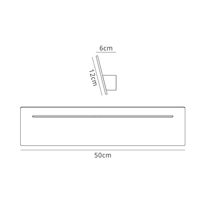 Mantra Fusion M5122 Toja Wall Light Rectangular 12W LED 4000K, 1080lm, White, 3yrs Warranty