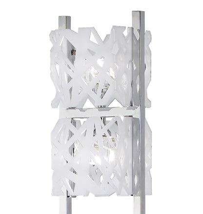 Mantra M1250 Tokio Floor Lamp 4 Light G9, Gloss White/Polished Chrome