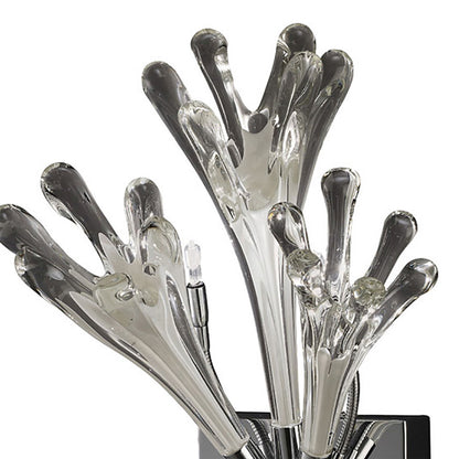 Diyas Love Wall Light 3 Light G4 Polished Chrome/White Glass, NOT LED/CFL Compatible