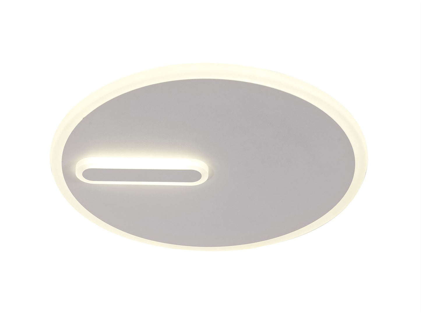 Mantra Fusion Clock 37.2cm Ceiling 37cm Round, 30W LED, 4000K, 2100lm, Sand White, 3yrs Warranty Ceiling