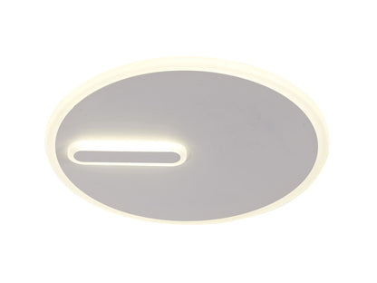 Mantra Fusion Clock 37.2cm Ceiling 37cm Round, 30W LED, 4000K, 2100lm, Sand White, 3yrs Warranty Ceiling