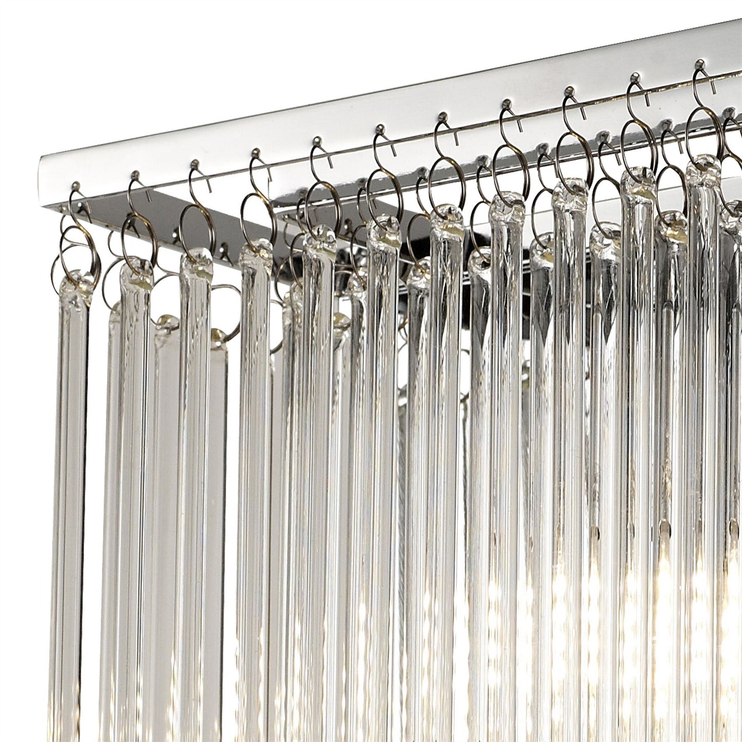Diyas Zanthe Wall Light 2 Light G9 Polished Chrome/Clear Glass