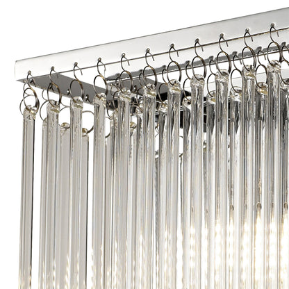 Diyas Zanthe Wall Light 2 Light G9 Polished Chrome/Clear Glass