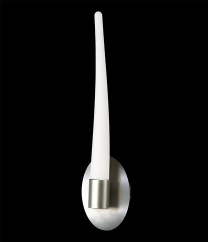Mantra M1693 Estalacta Wall Light 1 Light GU10 Indoor/Outdoor, Silver/Opal White