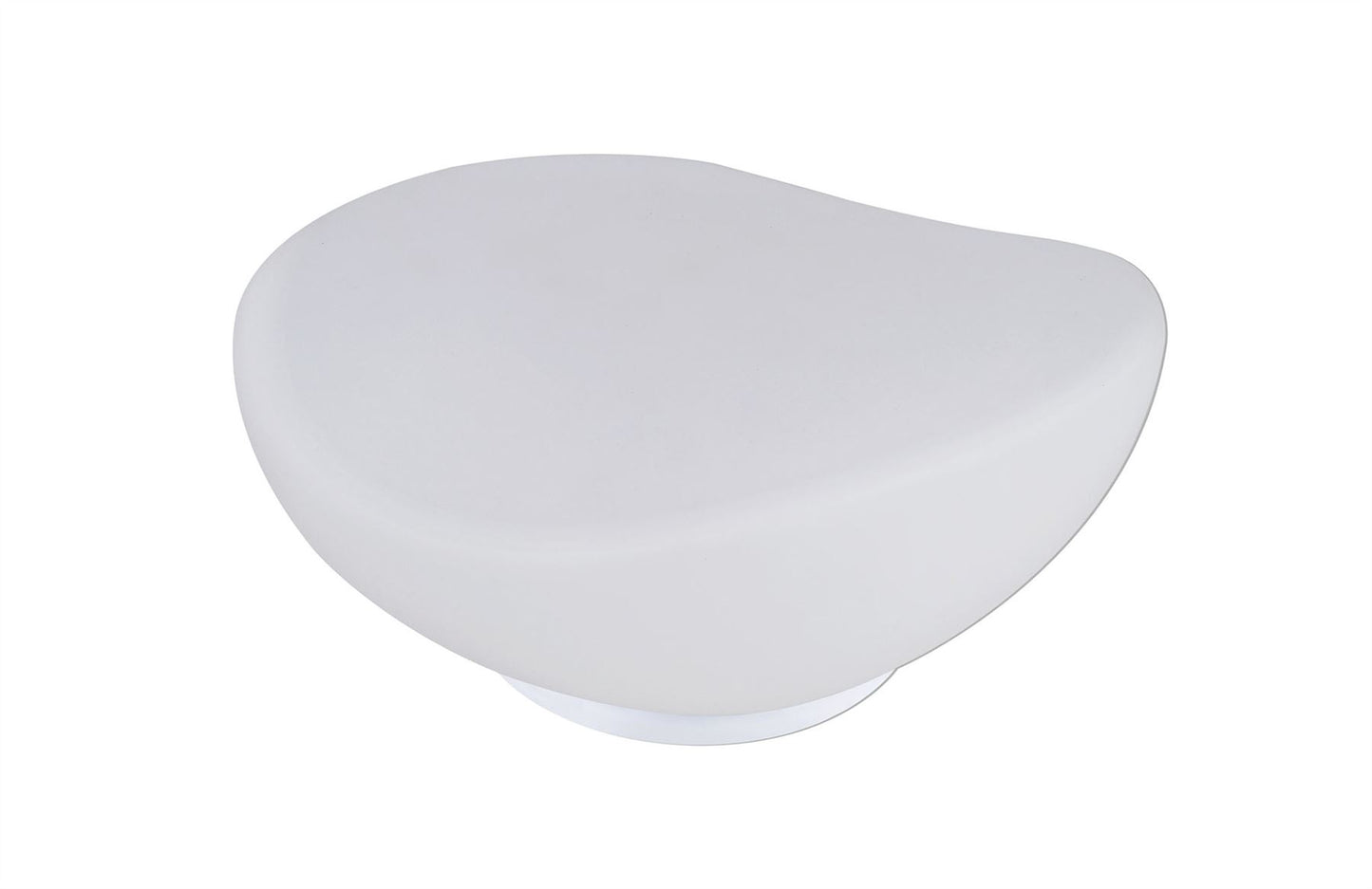Mantra M4898 Opal Table Lamp 1 Light E27, Polished Chrome/Frosted White Glass