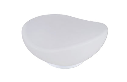 Mantra M4898 Opal Table Lamp 1 Light E27, Polished Chrome/Frosted White Glass